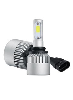 Buy 2-Piece LED Bulbs Silver/Black/Yellow 6x15cm in Saudi Arabia