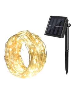 Buy 100 LED 10M 8 Modes Solar Outdoor String Light For Christmas Yellow 10meter Yellow 10meter in Egypt