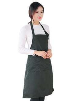 Buy Adjustable Anti-Fouling Kitchen Cooking Apron With Pocket Black in Egypt