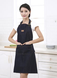 Buy Adjustable Denim Work Apron Dark Blue in Egypt