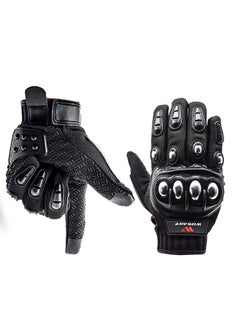 Buy Touchscreen Hard Knuckle Full Finger Motorcycle Gloves 23.0x12.5x6.0cm in Saudi Arabia
