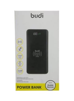 Buy 10000.0 mAh 2-USB Fast Charger Power Bank Black in UAE