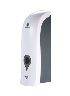 Buy Wall Mounted Single-Head Manual Soap Dispenser White 22.5 x 6.8 x 7.8cm in UAE