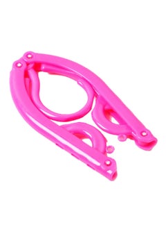 اشتري 10-Piece Portable Travel Folding Hanger Drying Set Pink 7 x 13.5 centimeter في السعودية