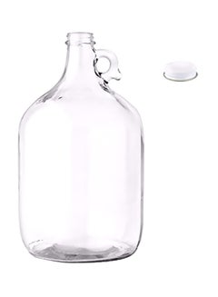 اشتري قنينة ماء زجاجية شفاف 12.2x7.8x7.4بوصة في السعودية