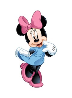 Buy 8-Piece Minnie Mouse Giant Wall Sticker Set Blue/Black/Pink 46x13x2.5centimeter in Egypt