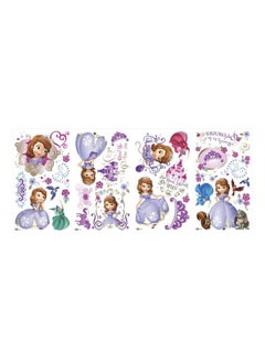 Buy Disney Sofia Wall Stickers Pink/Purple/White 45.7x25.4cm in Egypt