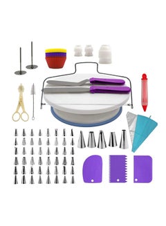 Buy 106-Piece Turntable Cake Baking Tool Set Multicolour in Saudi Arabia