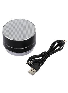 Buy Bluetooth Wireless Stereo Mini Speaker Black/Silver in Saudi Arabia