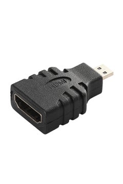 Buy HDMI Female To Micro HDMI Male Converter Black in UAE