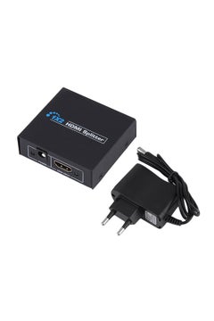 Buy HDCP 1080P 1-In-2 Out HDMI Splitter Black in UAE