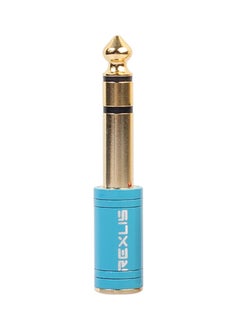 Buy 6.35mm Male To 3.5mm Female Audio Adapter Blue in Saudi Arabia