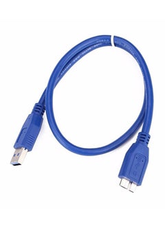 Buy USB 3.0 A To Micro B Cable For External Hard Drive Blue in Saudi Arabia