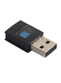 اشتري محول بطاقة شبكة محلية بتقنية واي فاي صغير الحجم بمنفذ USB أسود في السعودية