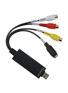 Buy USB 2.0 Video Capture Convertible Adapter Cable Black in Saudi Arabia