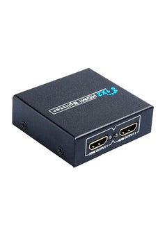 Buy 1-In-2 Out HDMI Splitter Box Black in UAE