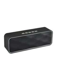 Buy Portable Wireless Super Bass Stereo Speaker Grey in Saudi Arabia