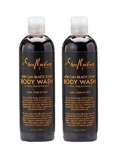 Buy 2-Piece African Black Soap Body Wash in Saudi Arabia