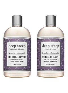 اشتري Pack Of 2 Deep Steep Bubble Bath Set - Lavender Chamomile 5.3 مل في السعودية