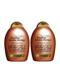 Buy Ever Straight Brazilian Keratin Therapy Shampoo And Conditioner Set 770ml in Saudi Arabia