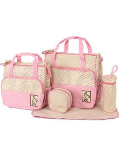 Buy 5-Piece Baby Nappy Travel Tote Handbag Set in Saudi Arabia