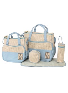 Buy 5-Piece Baby Nappy Travel Tote Handbag Set in UAE