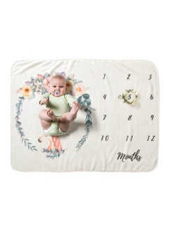 Buy Printed Baby Playmat Beautifully Month And Floral Prints Comfortable For Babies in UAE