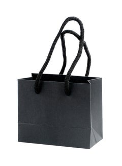 Buy 4-Piece Paper Handles Bags Black in Saudi Arabia