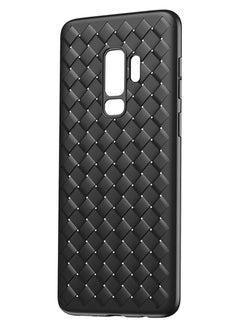 اشتري Luxury Grid Matte Case Cover For Samsung Galaxy S9 Plus أسود في الامارات