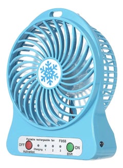 Buy Rechargeable Mini LED Light Air Cooler po po z290012 Blue in UAE