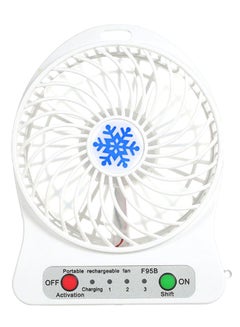 Buy Rechargeable Mini LED Light Air Cooler po z290015 White in UAE