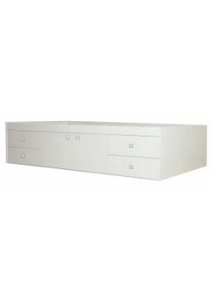 اشتري Kidsaw Storage Single Bed With Mattress White في الامارات