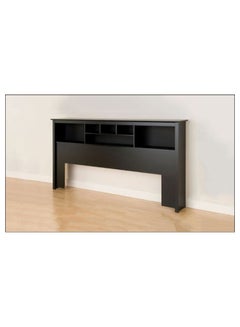 Buy Book Case Classic Single Frame Bed Black 90 x 200cm in UAE