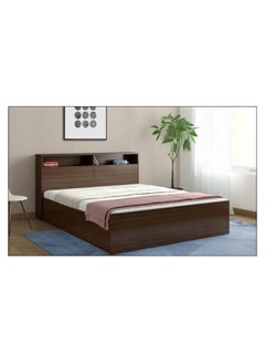 Buy Storage Bed With Mattress Walnut in UAE