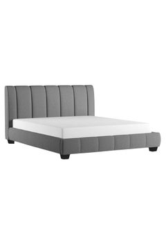 اشتري Olson Modern Platform Bed Without Mattress Grey 160 x 200centimeter في الامارات