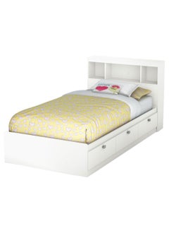 Buy Headboard Bed Without Mattress White 180 x 200centimeter in UAE