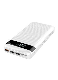 Buy 20000 mAh Qi Wireless Charging with 20Watt PD & QC 3.0 White in UAE