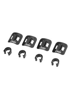 Buy 4-Piece Aluminum Alloy Sticky Housing Hose Cable Guides With C Clips Adapter in UAE