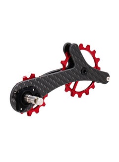 اشتري Lightweight Carbon Fiber Bike Derailleur Pulley Bicycle Rear Jockey Wheel Set في الامارات