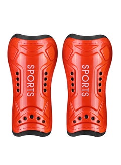 اشتري 2-Piece Protective Board Soccer Training Calf Protector Breathable Football Leg Pad في الامارات