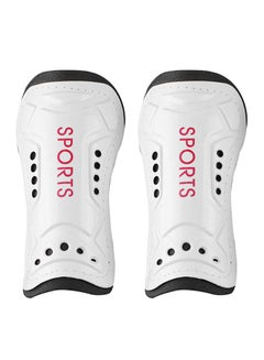 اشتري 2-Piece Protective Board Soccer Training Calf Protector Breathable Football Leg Pad في الامارات