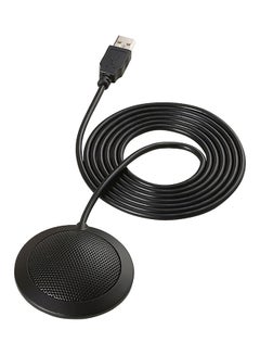 Buy Wired USB Desktop Microphone Black in UAE