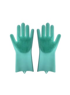 اشتري 2-piece Cleaning Gloves Green في السعودية