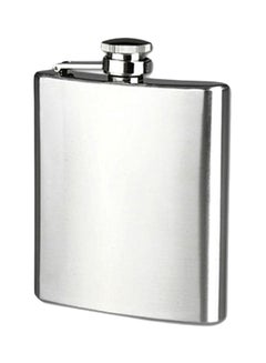 Buy Portable Hip Flask Silver 21x7x7cm in UAE