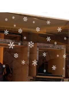 Buy Snowflake Window Wall Sticker White 6.1x7.9x2cm in UAE