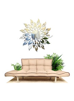 اشتري 3D Sun Mirror Wall Sticker Silver 17 x 17 x 5 سنتيمتر في الامارات