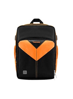 Buy Protective Backpack For Canon DSLR EOS 5D Mark/EOS 80D/EOS 6D/EOS T6i/EOS T5i SLR Black/Orange in UAE