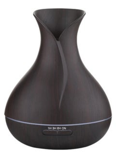 Buy Vase Wood Grain Pregnant Woman Baby Room Air Purifier Home Aroma Humidifier Black 400ml in UAE