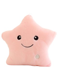 Buy Unique Luminous Star Design LED Pillow Pink in UAE