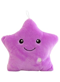 Buy Unique Luminous Star Design LED Pillow Purple in UAE